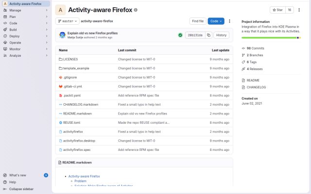 활동별 Firefox 프로필