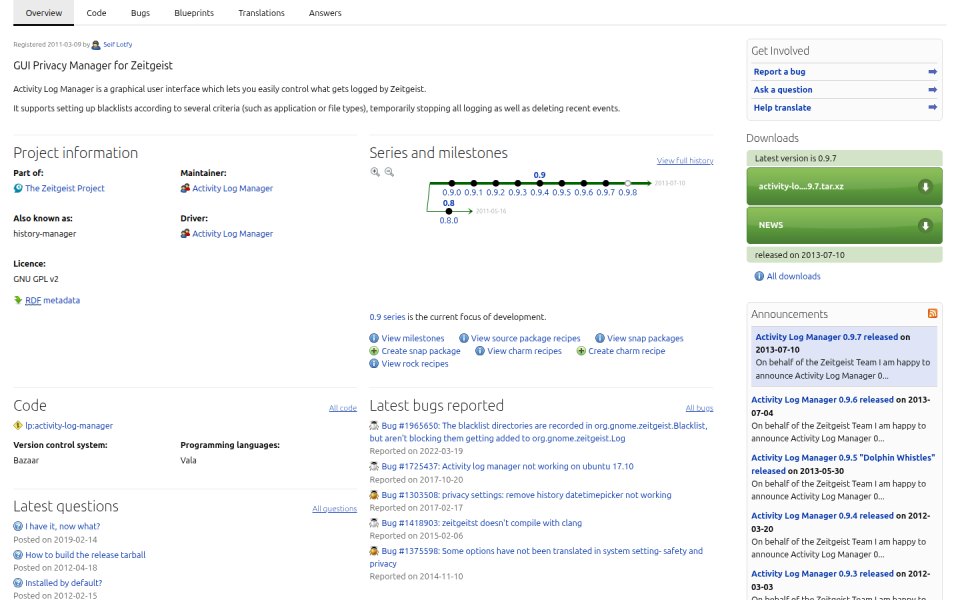 Activity Log Manager