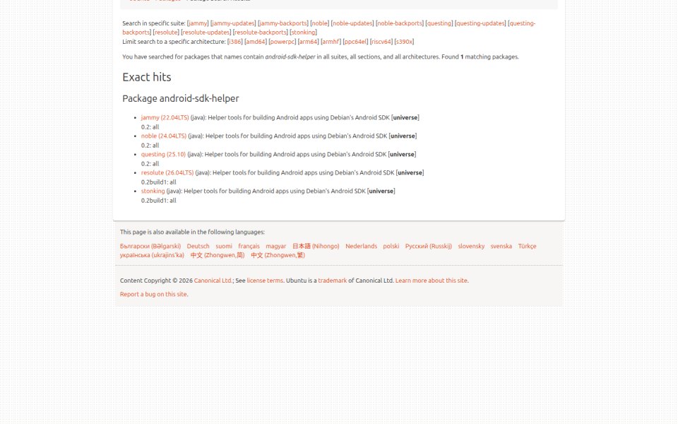 Android Sdk Helper