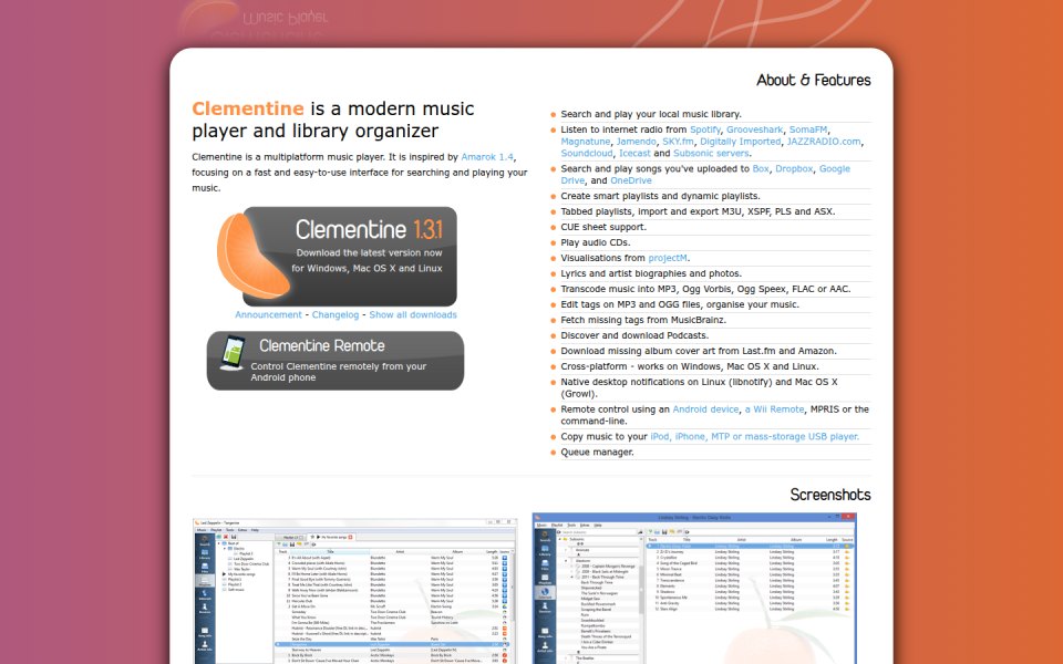 Clementine Music Player