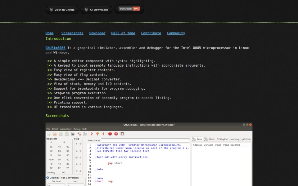 GNUSim8085