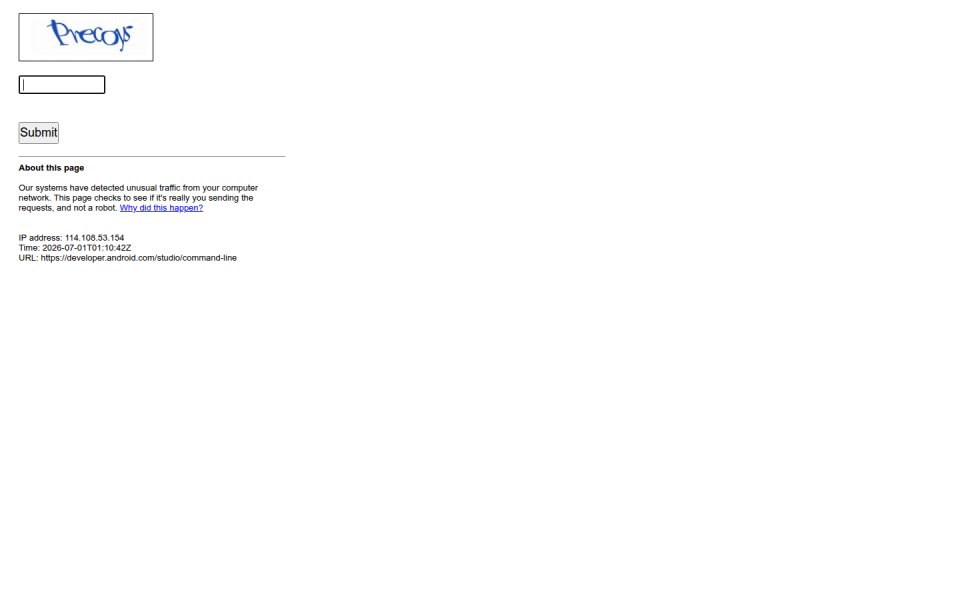 Android Command-line Tools 1.0 설치기