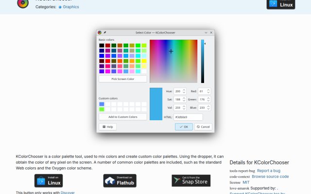 KColorChooser