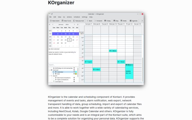 KOrganizer