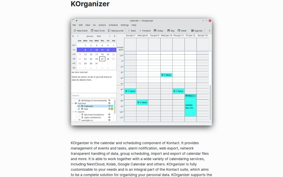 KOrganizer