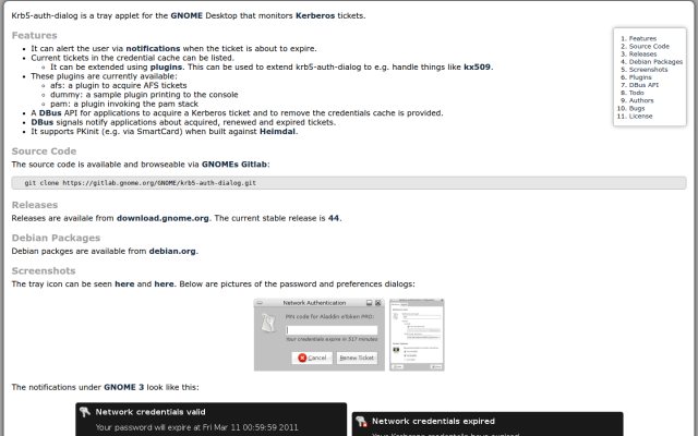Kerberos Authentication Dialog