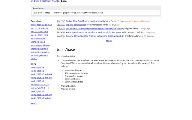 Libandroid Tools Repository Java