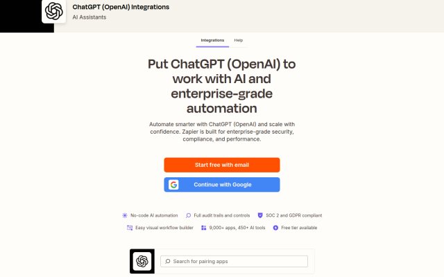Zapier OpenAI Integrations