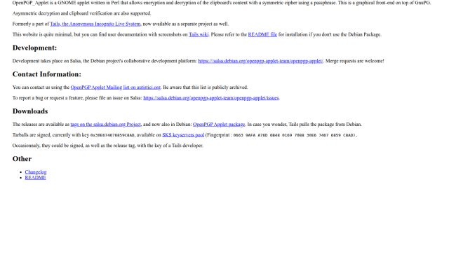 OpenPGP Applet