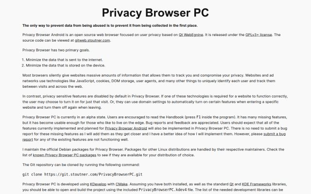 Privacy Browser
