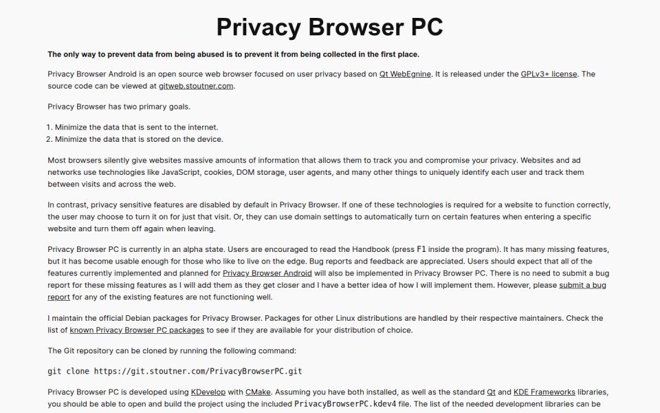 Privacy Browser