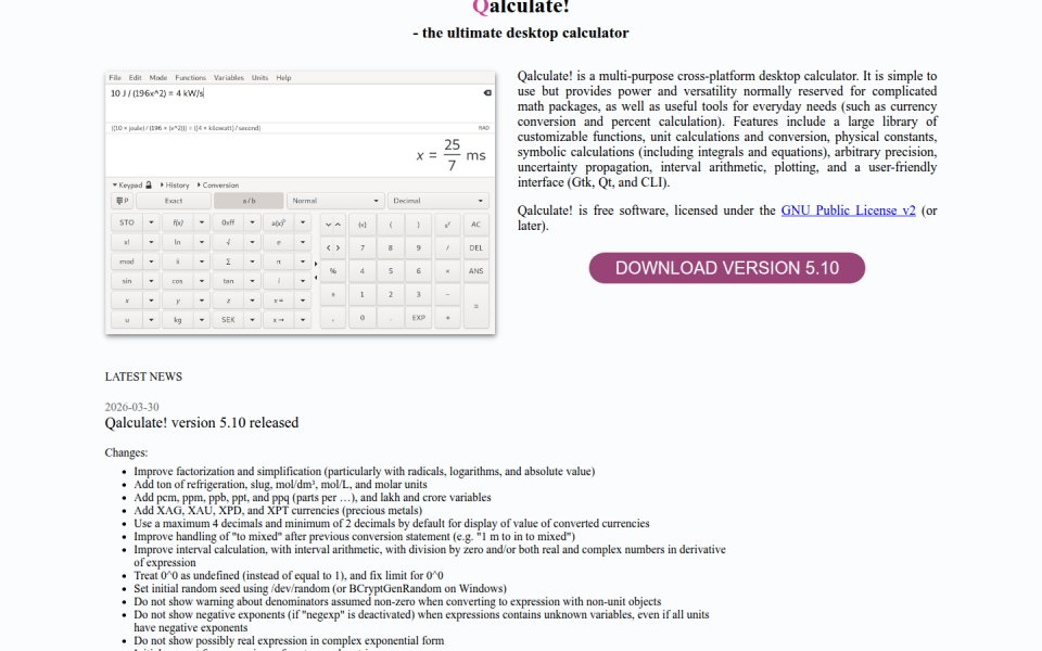 Qalculate! (GTK UI)