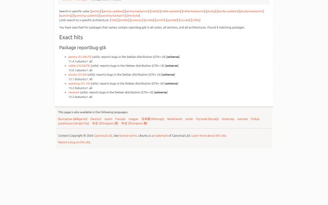 Reportbug