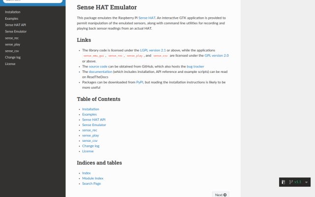 Sense HAT Emulator