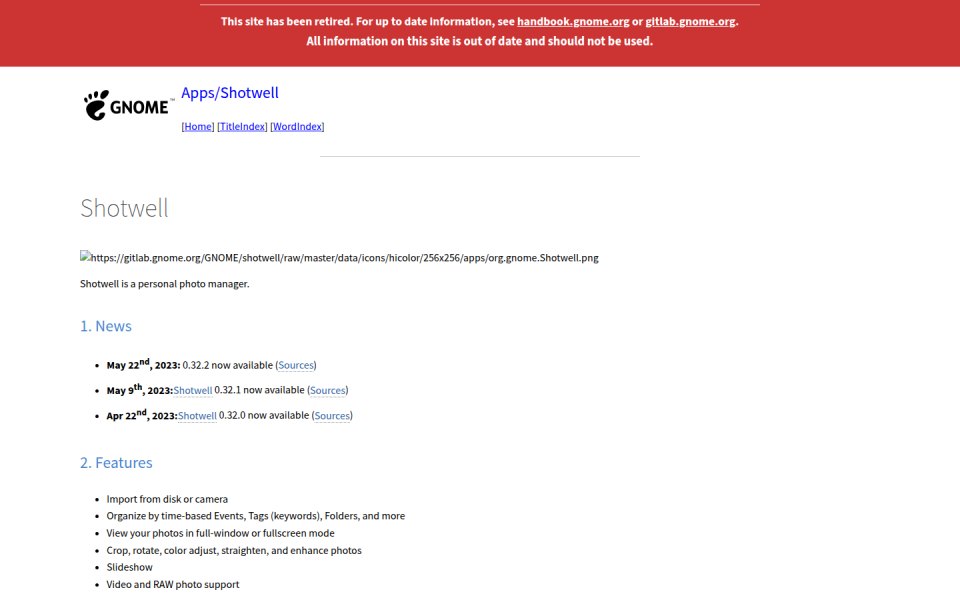 Shotwell Profile Browser