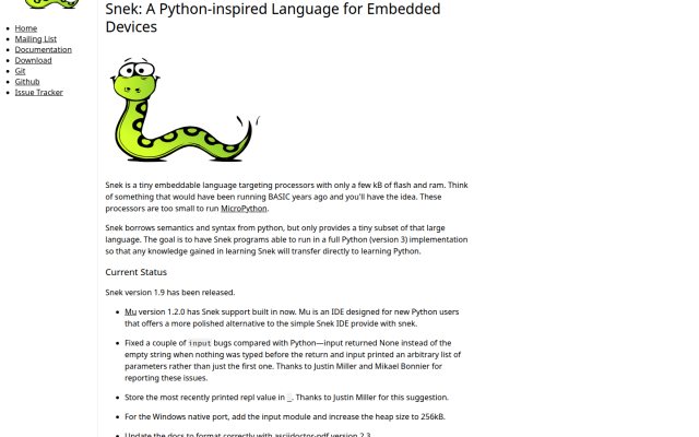 Snek Development Environment