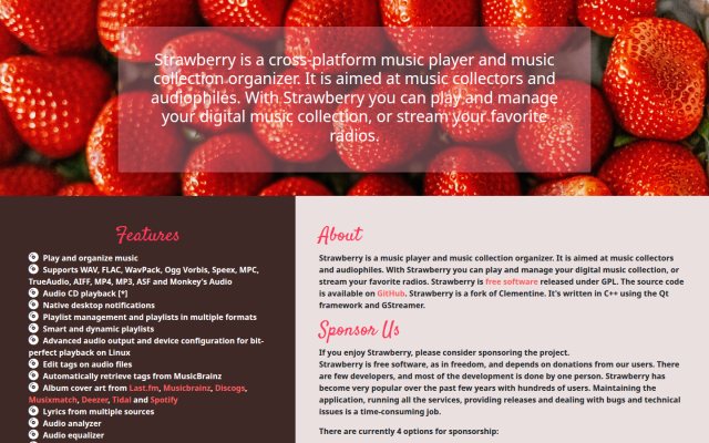Strawberry Music Player