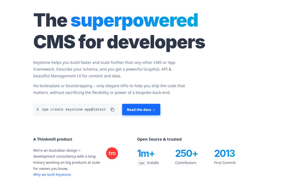 KeystoneJS
