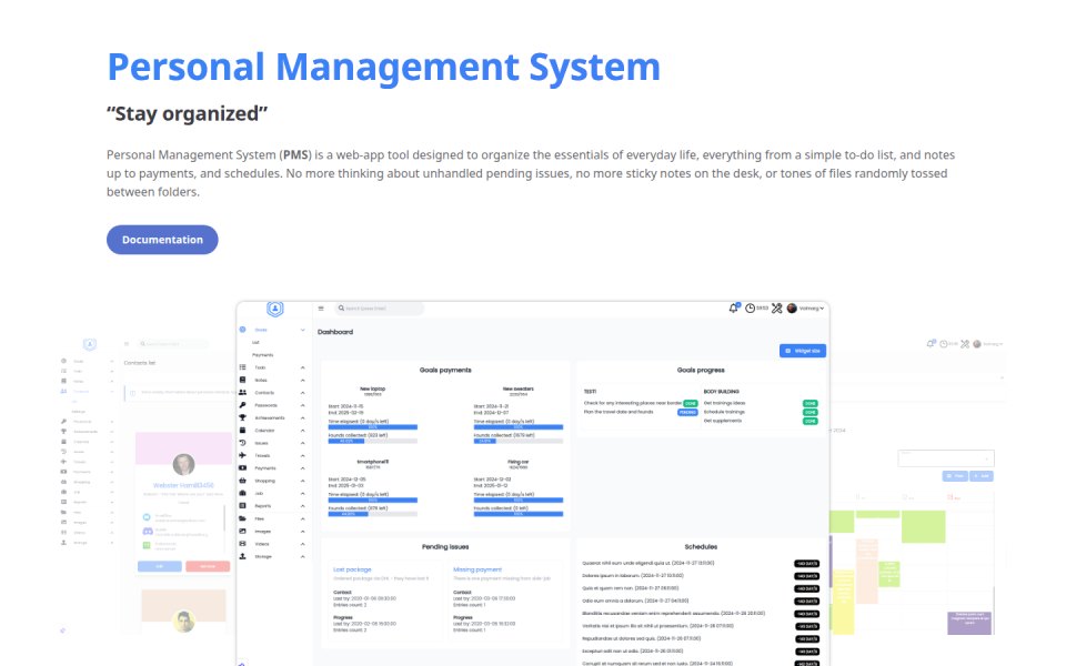 Personal Management System