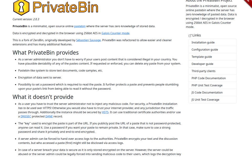 PrivateBin