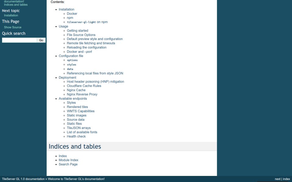 TileServer GL