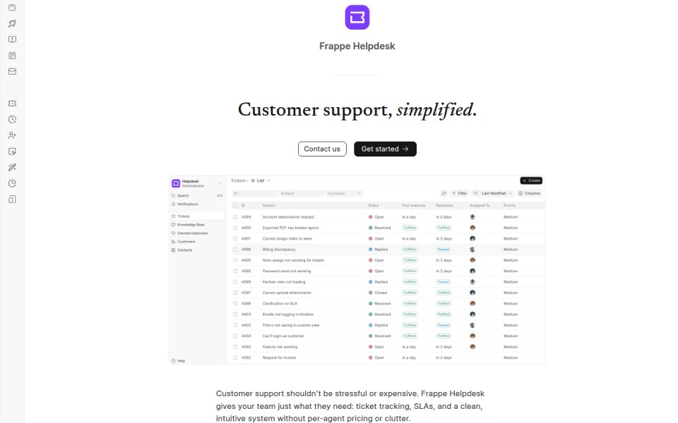 Frappe Helpdesk