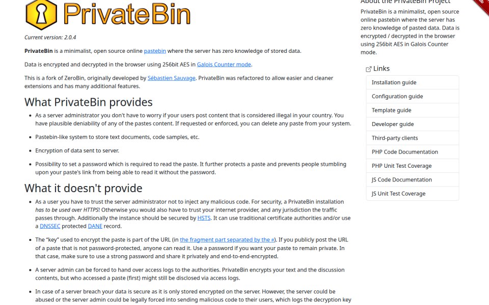 PrivateBin