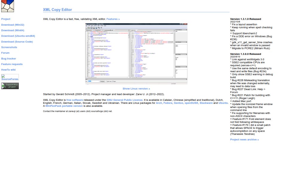 XML Copy Editor