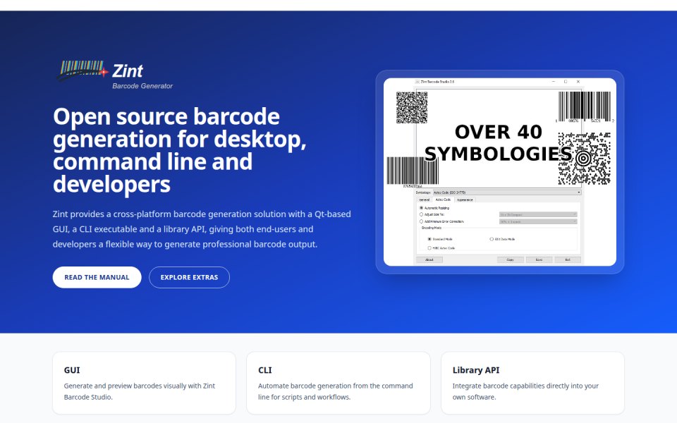 Zint Barcode Studio