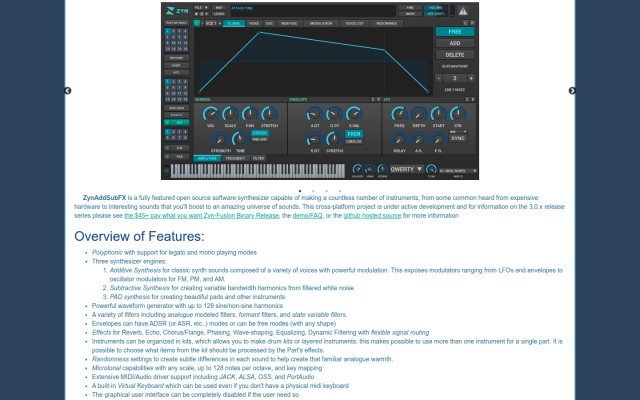 ZynAddSubFX - Jack (multi channel)
