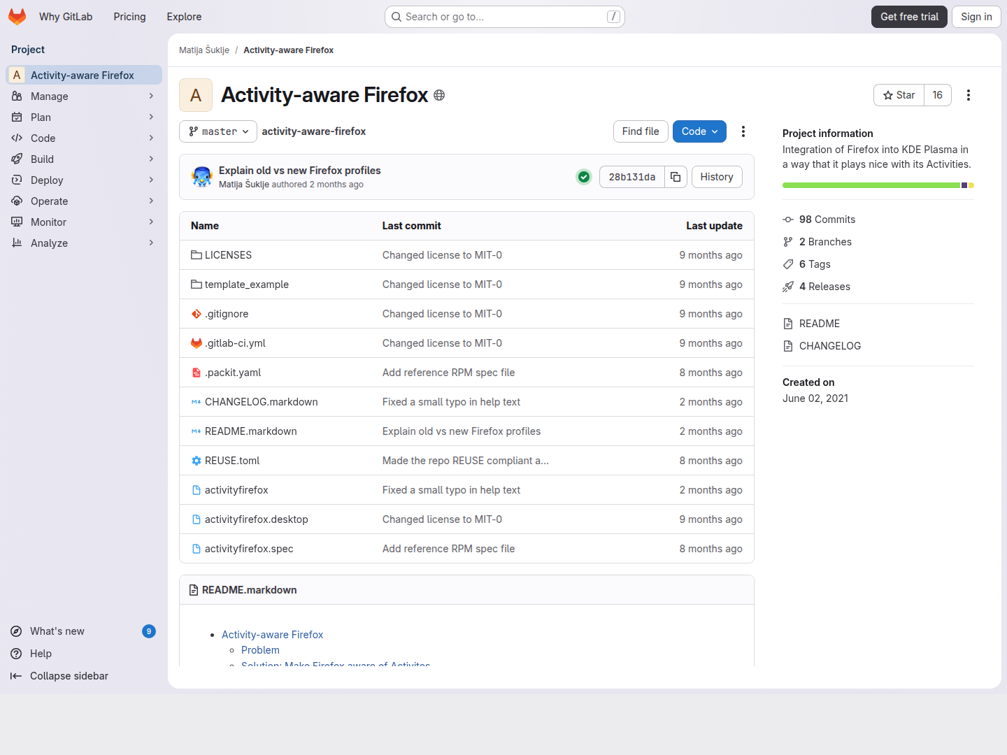 활동별 Firefox 프로필