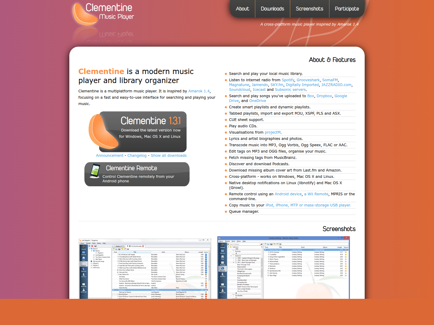 Clementine Music Player