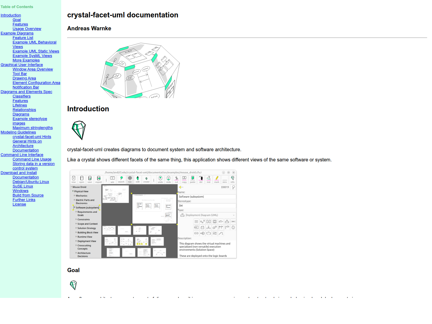 Crystal-Facet-Uml