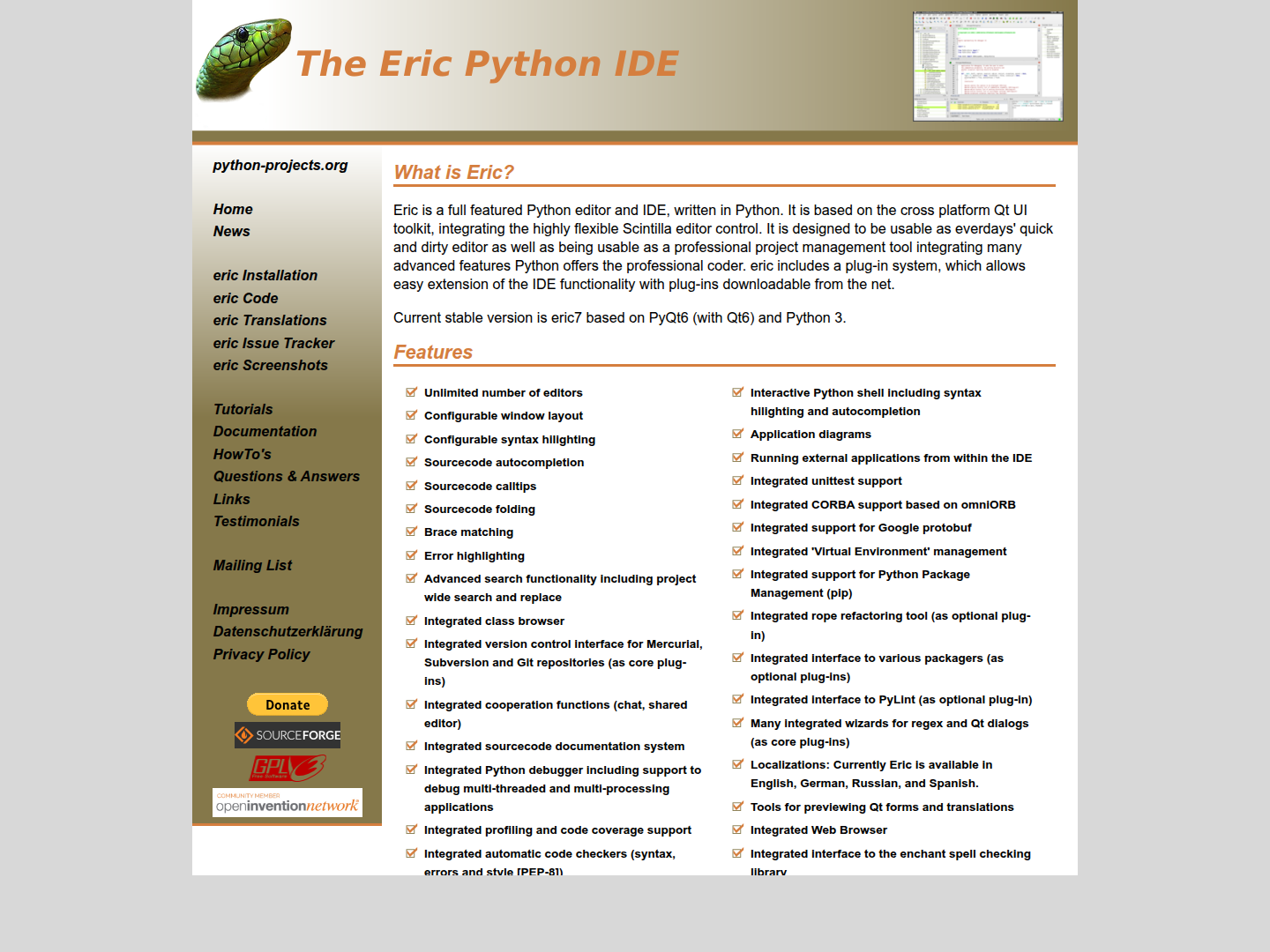 eric7 IDE
