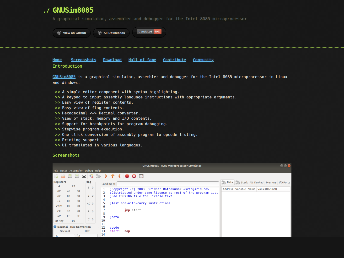 GNUSim8085