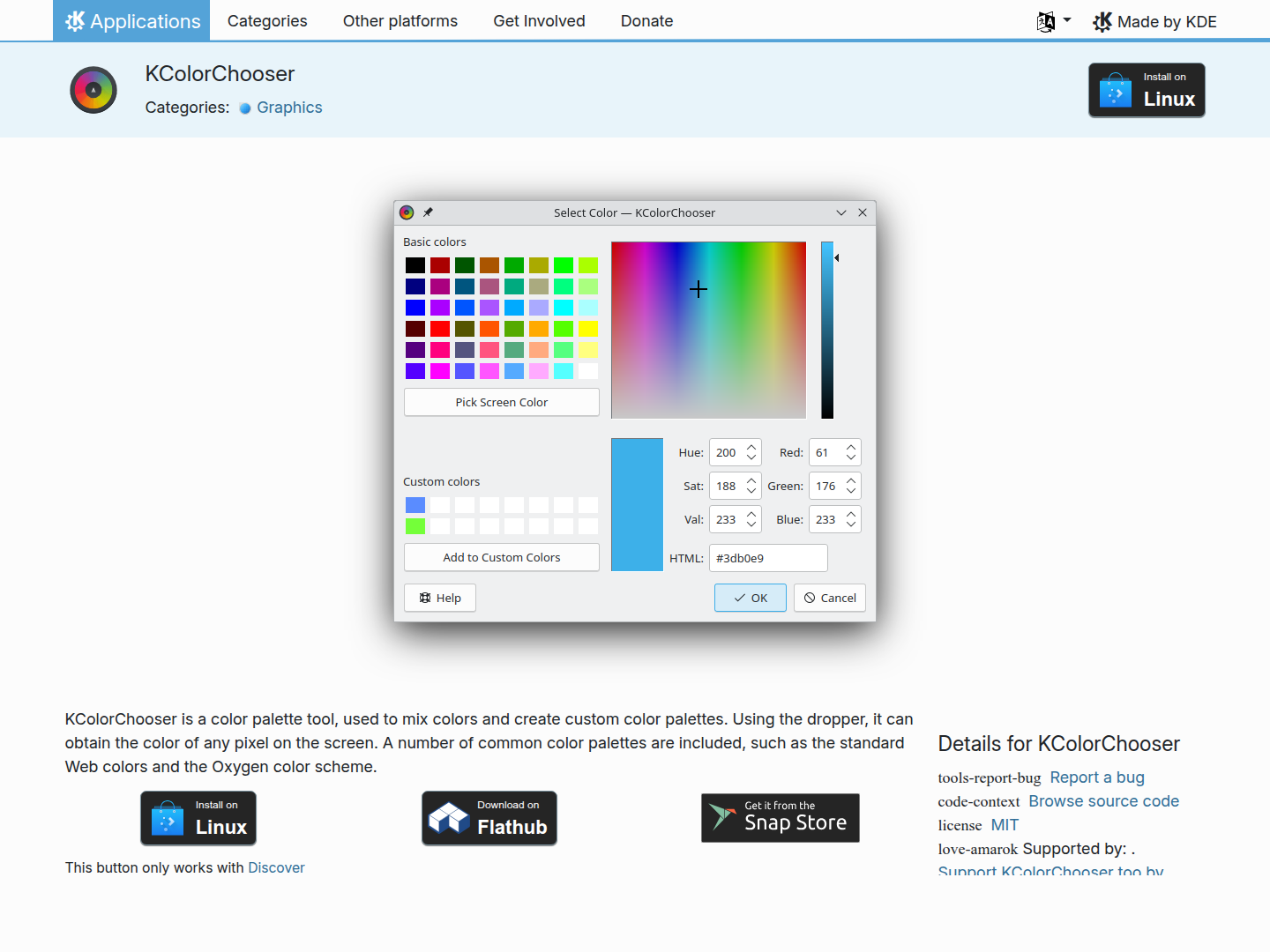 KColorChooser