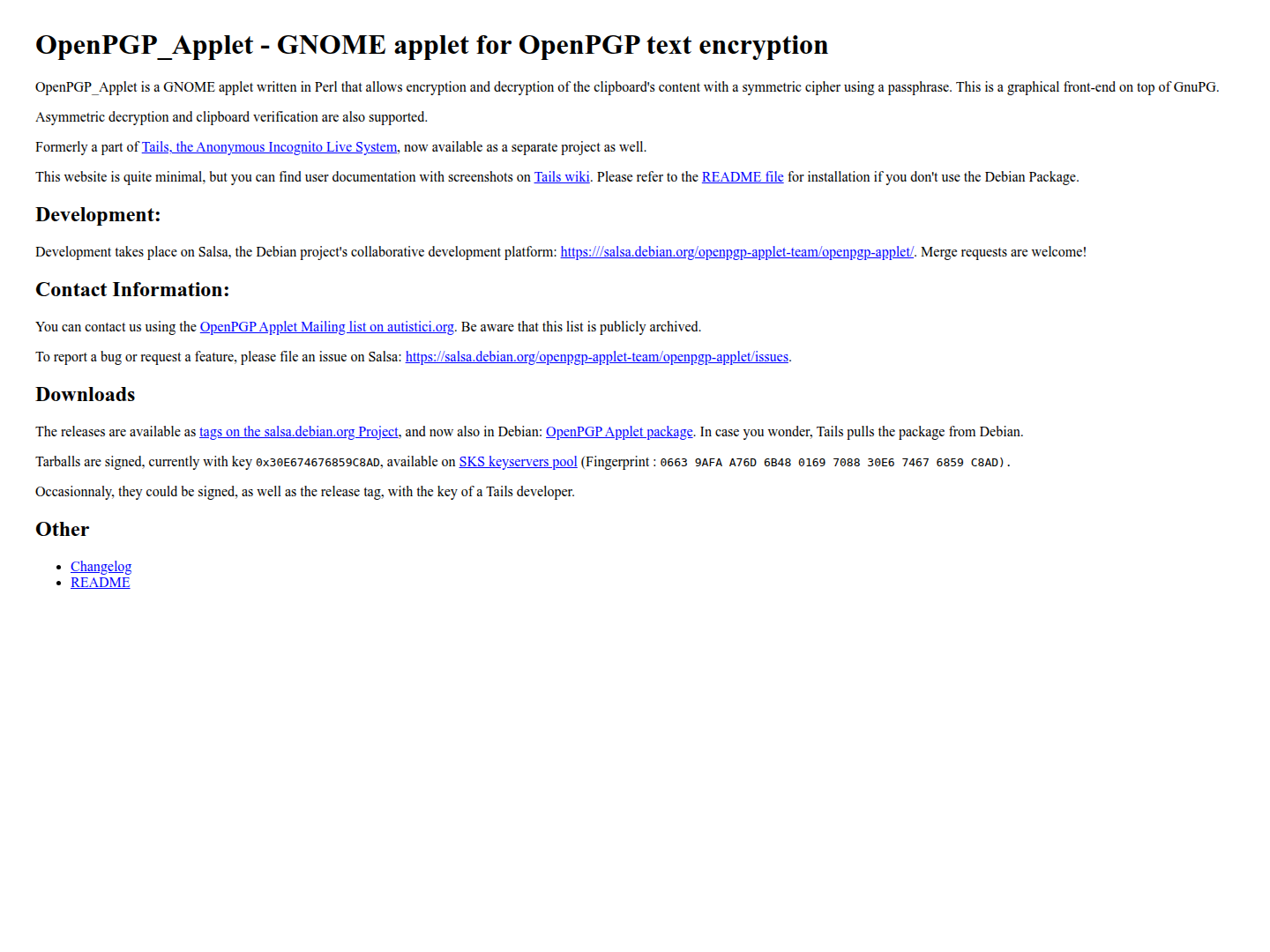 OpenPGP Applet