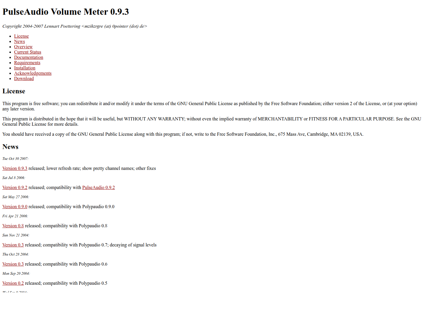 PulseAudio Volume Meter (Capture)