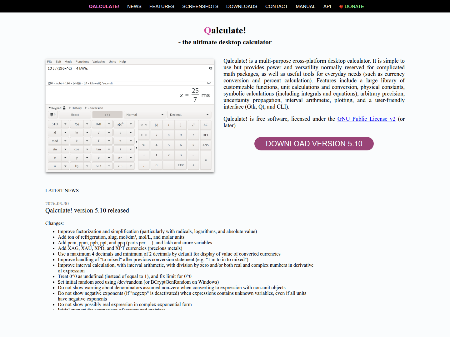 Qalculate! (GTK UI)