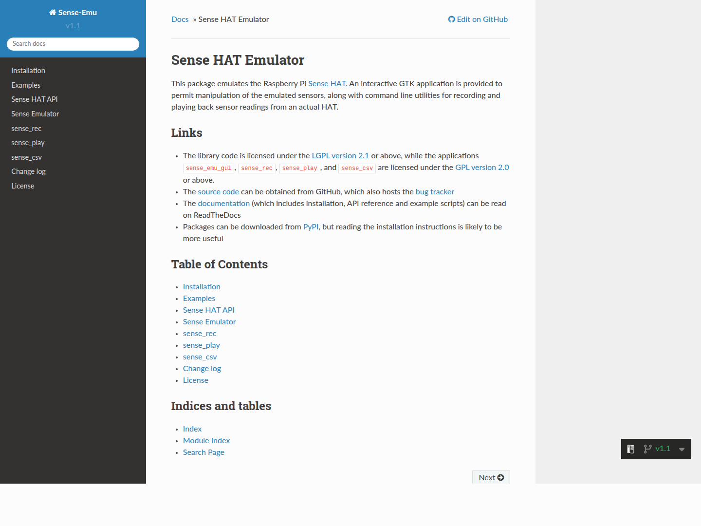 Sense HAT Emulator