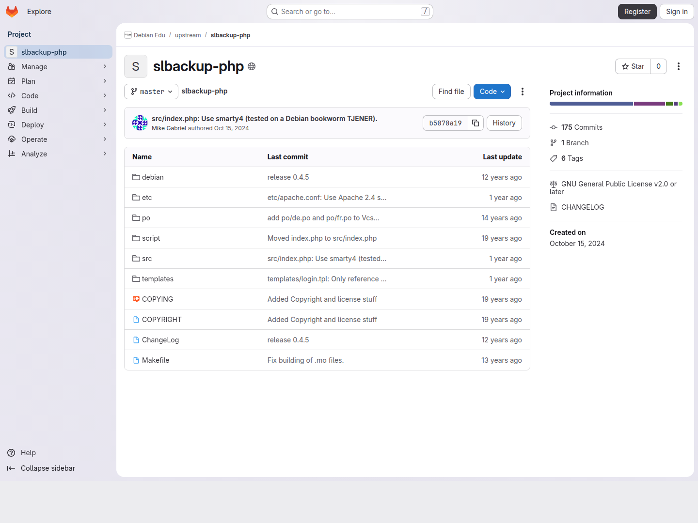 Slbackup-Php
