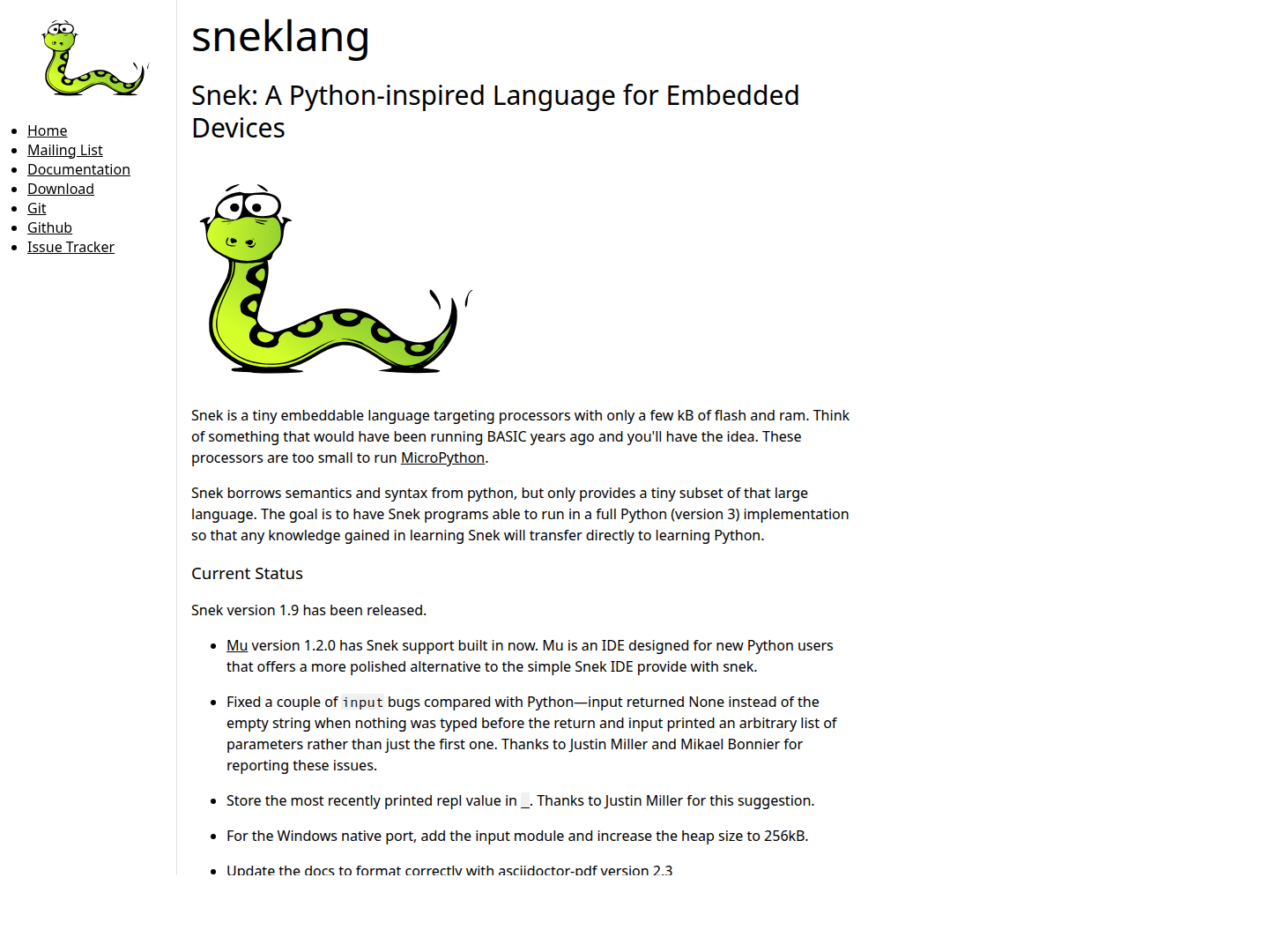 Snek Development Environment