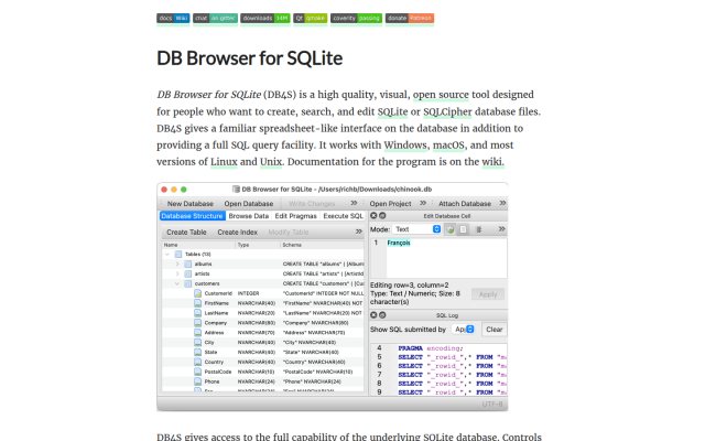 DB Browser for SQLite