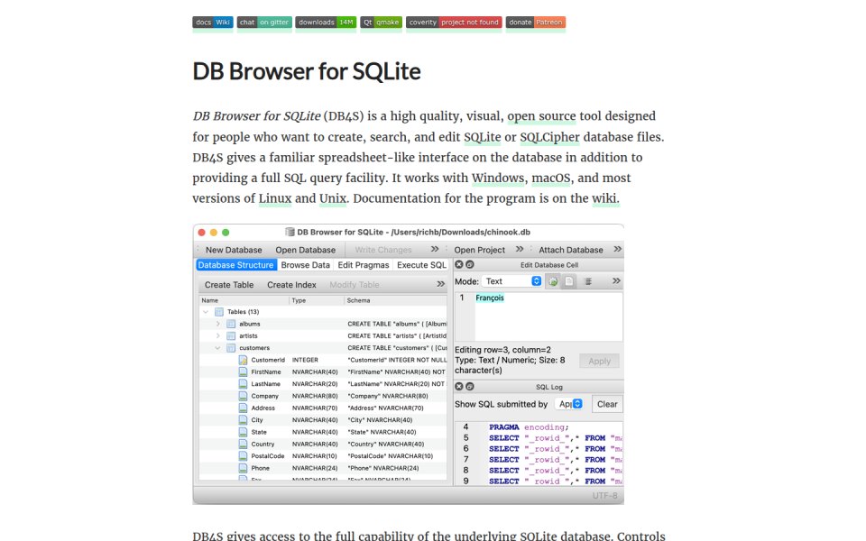 DB Browser for SQLite