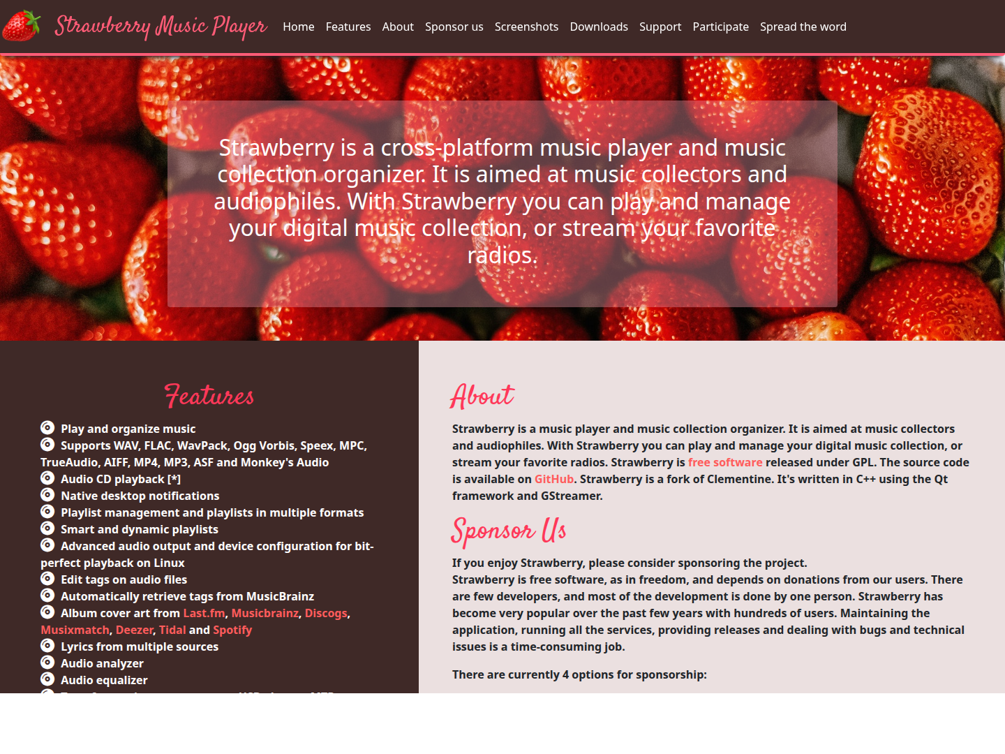 Strawberry Music Player