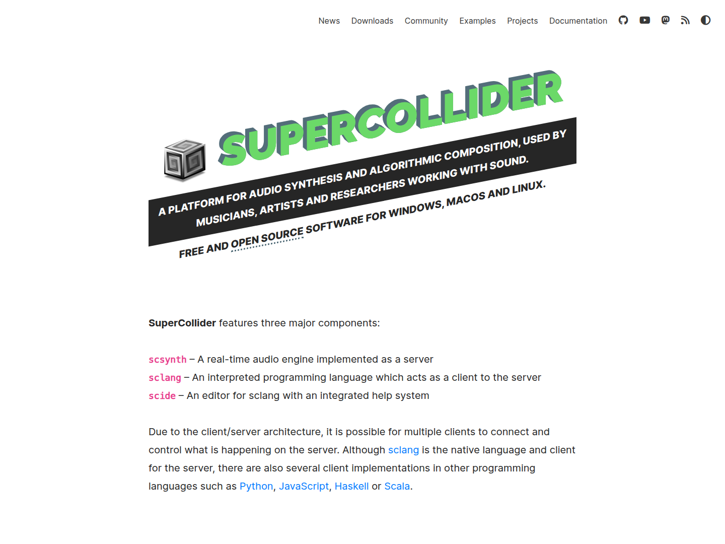 SuperCollider Emacs (scel)