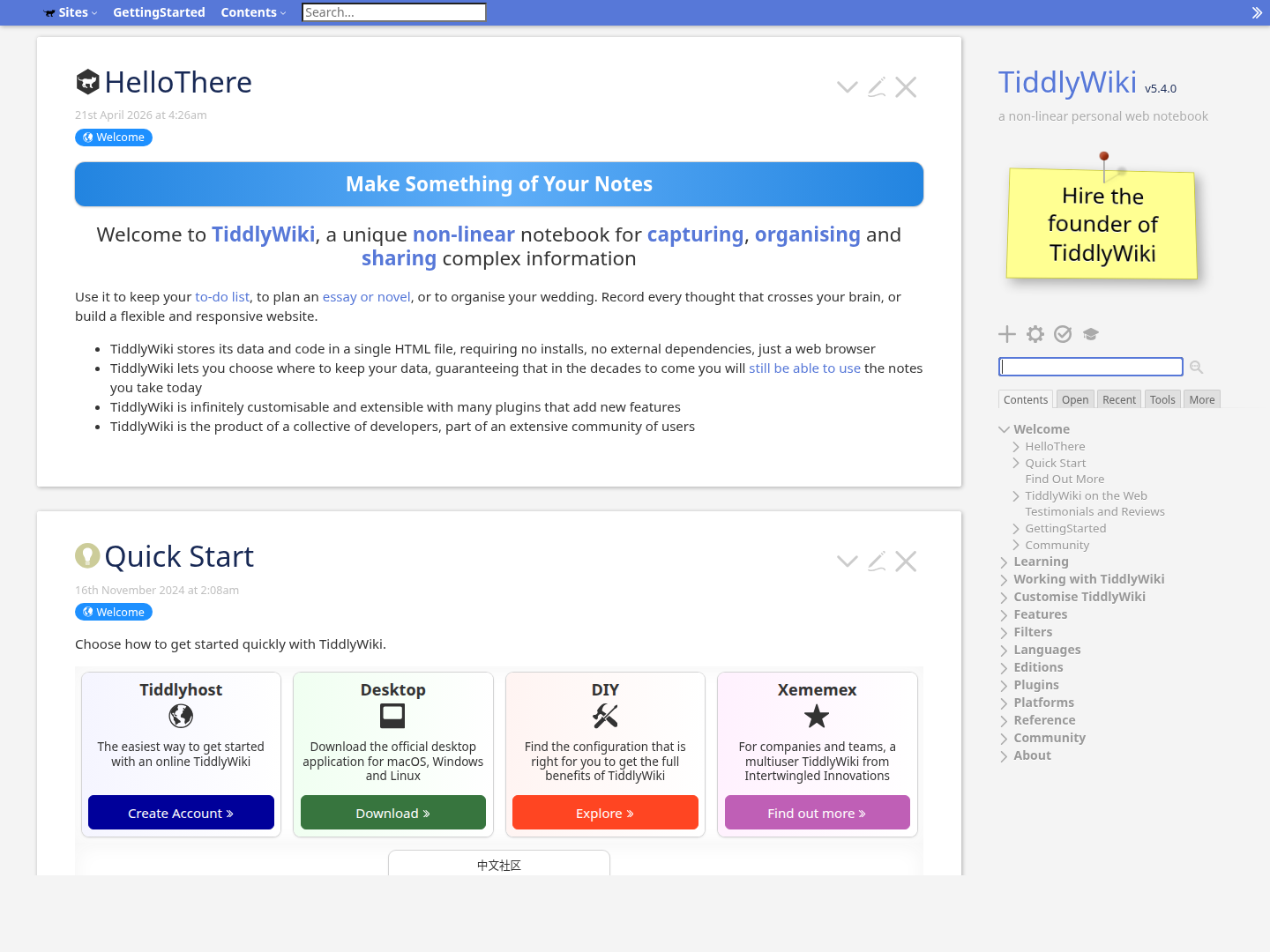 TiddlyWiki