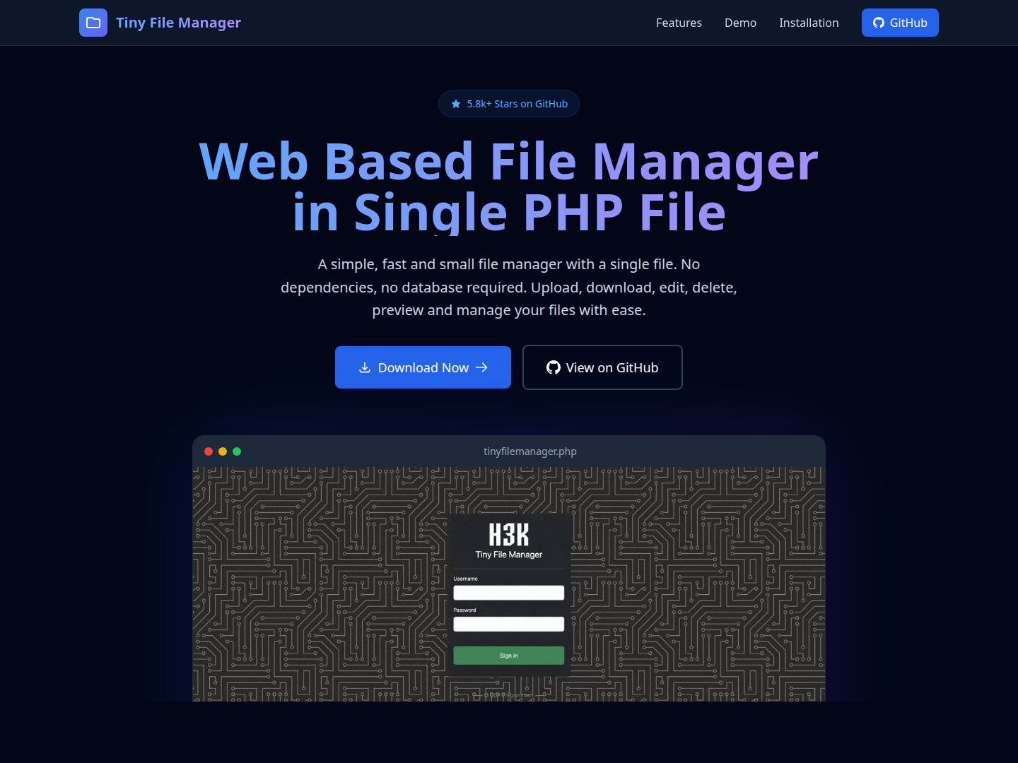 Tiny File Manager