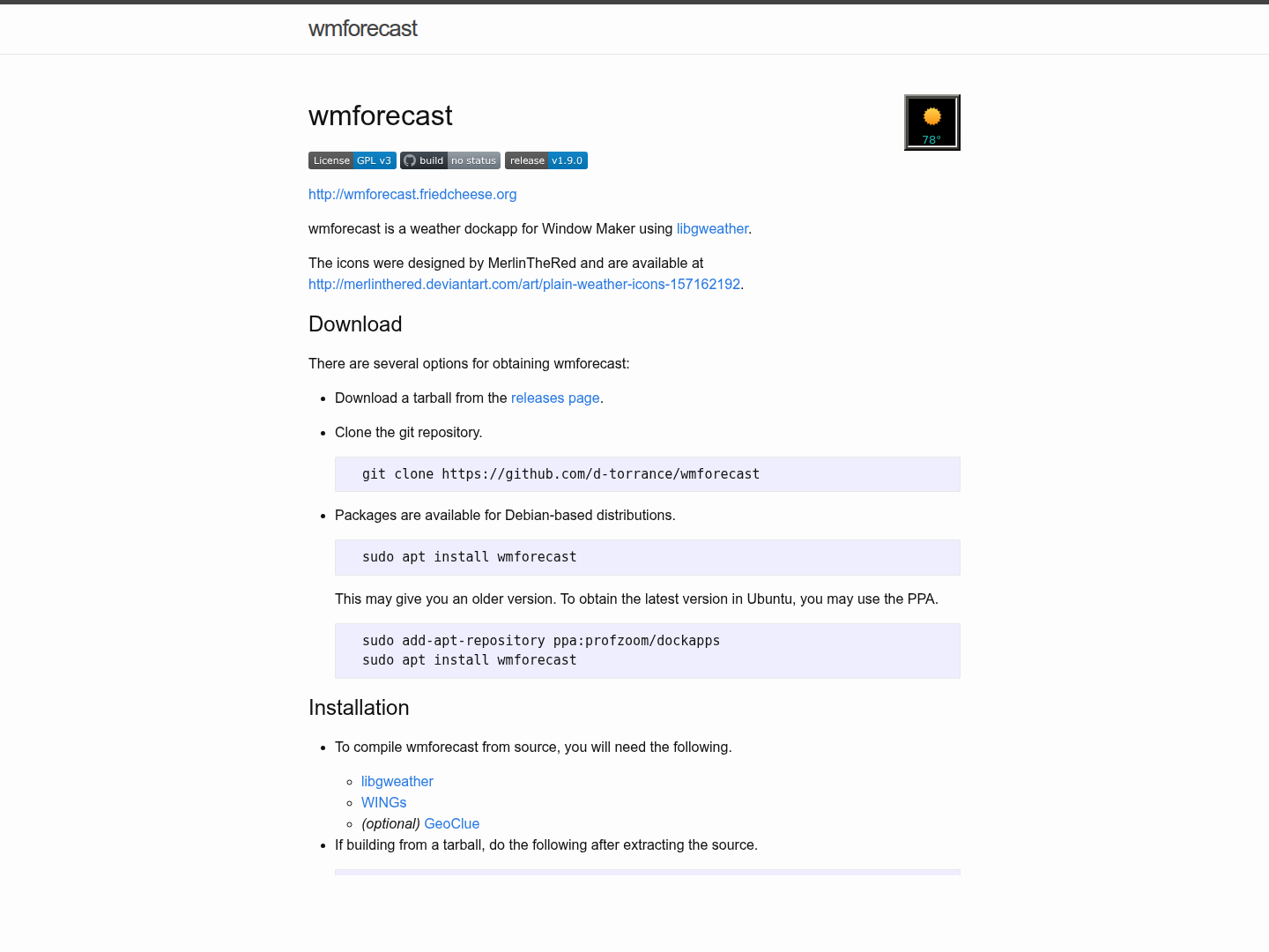 Wmforecast