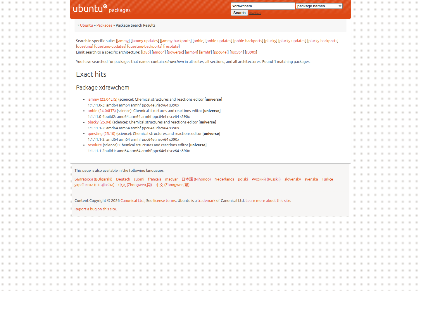 Xdrawchem